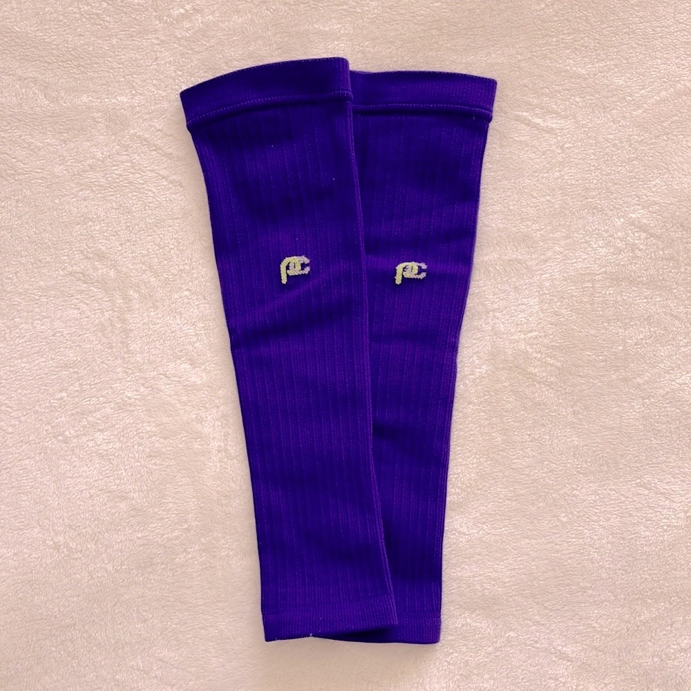 like new purple pro compression calf sleeves